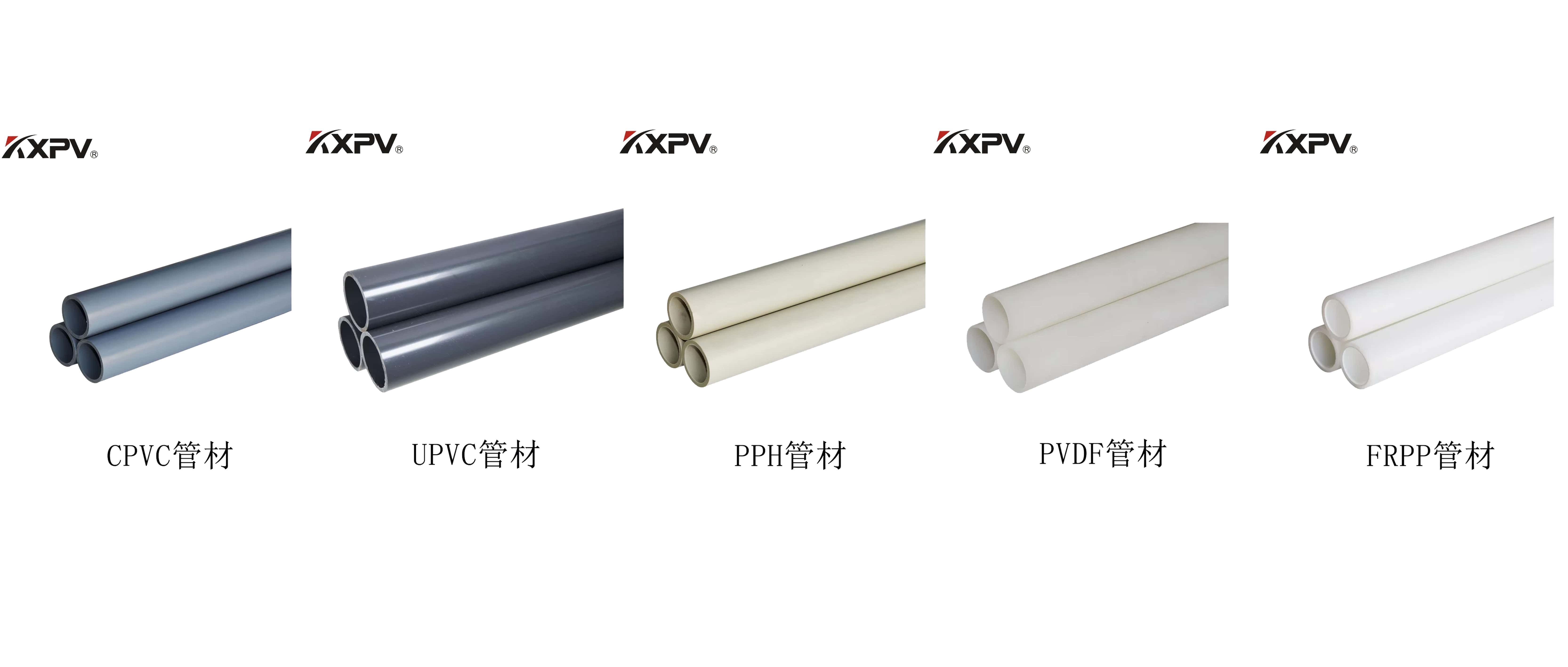 PVC、CPVC、UPVC、PP、FRP的區(qū)別及特點